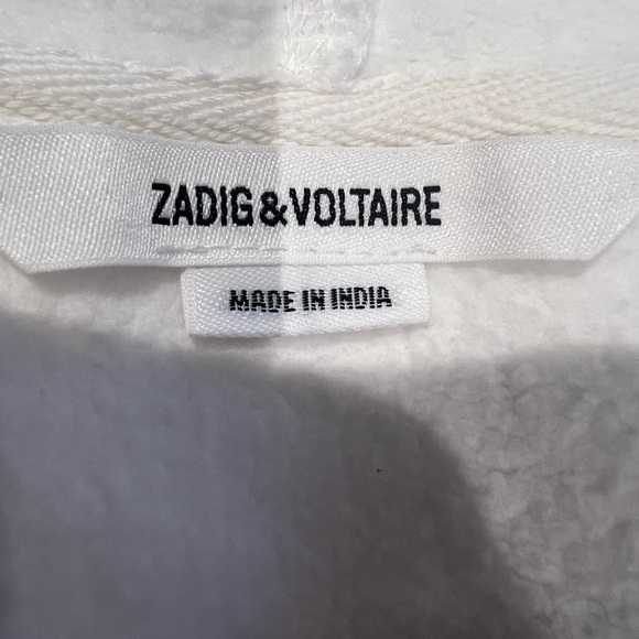 Zadig & Voltaire White Long Sleeve Relaxed Hoodie - Picture 15 of 16